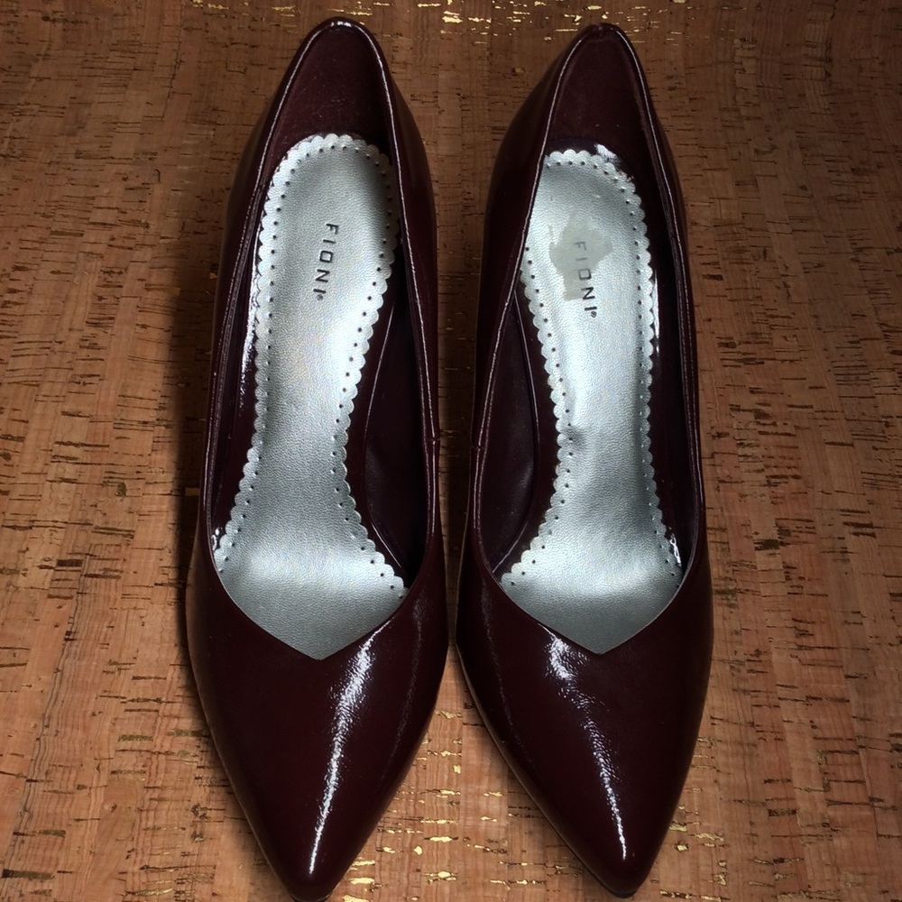 Fioni Women’s Maroons Pumps Pointed Toe High Heels